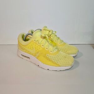 Size - 9 Nike Air Max Zero BR 'Lemon Chiffron' Sneakers Men's Fashion Shoes
